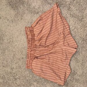 Striped Orange Women's Shorts